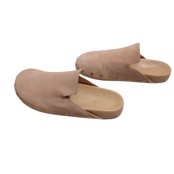 J Crew Women's Beige Slip-On Studded Pacific Marlowe Clog Mules 8.5 - Picture 2 of 7